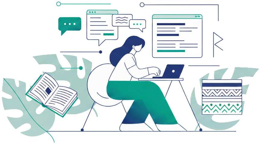 Illustration showing learning from Iceland